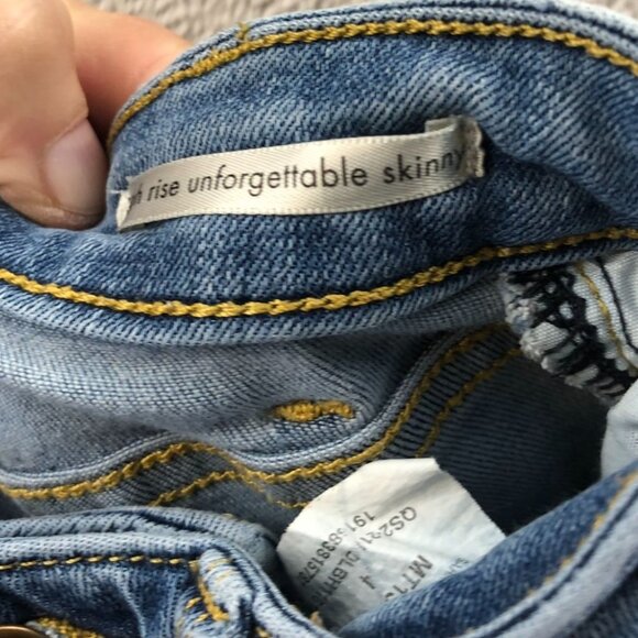 Wrangler Womens Jeans Size 4 Skinny Leg Blue Denim Mid Rise Ankle Casual Classic - Picture 5 of 15